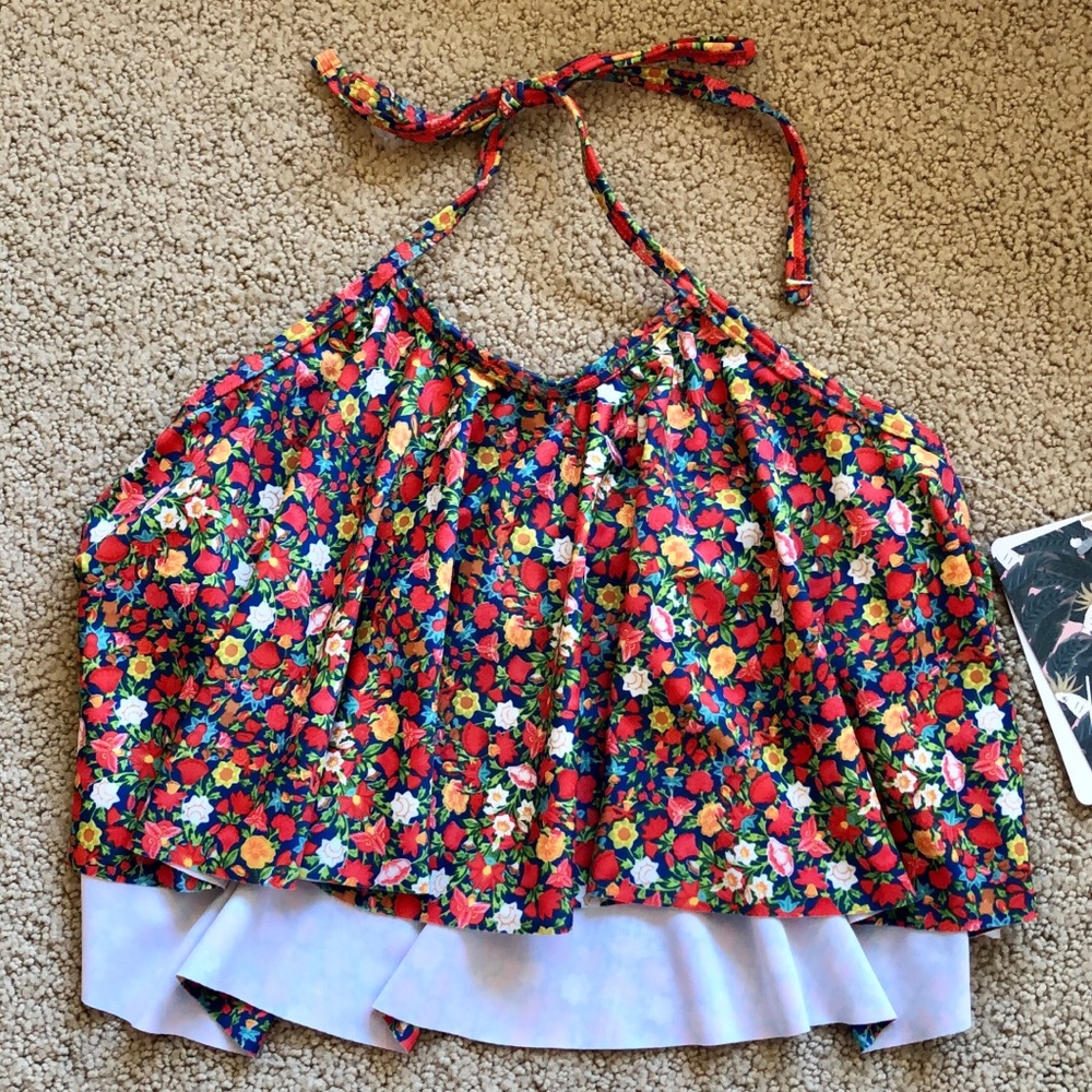 Kortni Jeane floral swing top